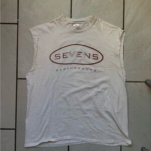 VTG 1998 Garth Brooks Sevens Tour White Sleeveless Men's Shirt